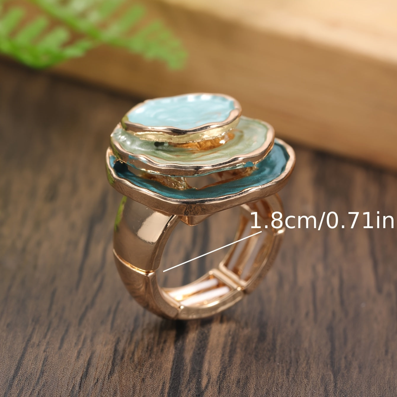 Bohemian Triple Layered Enamel Ring