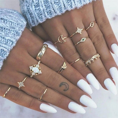 Unique package containing 8 to 12 rings