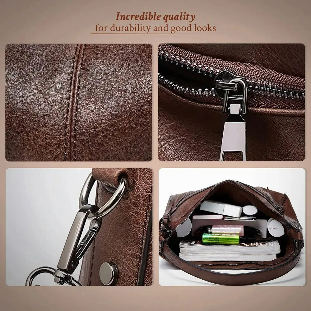 Rose Bag - Luxury Leather Shoulder Bags for Travel