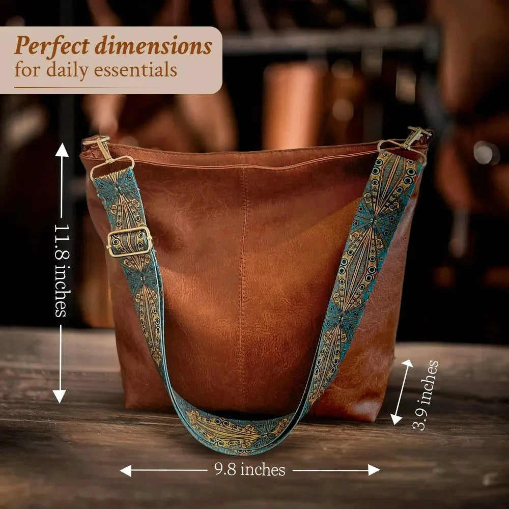 Alexis - Vintage Leather Bucket Bag for Everyday Use