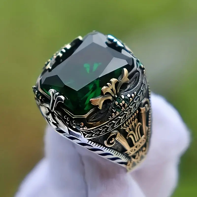 Clara Emerin Ring | Mixed Gold