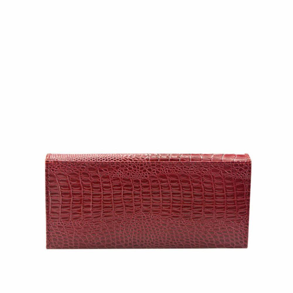 Caroline - Luxury Crocodile Embossed Leather Wallet for Women