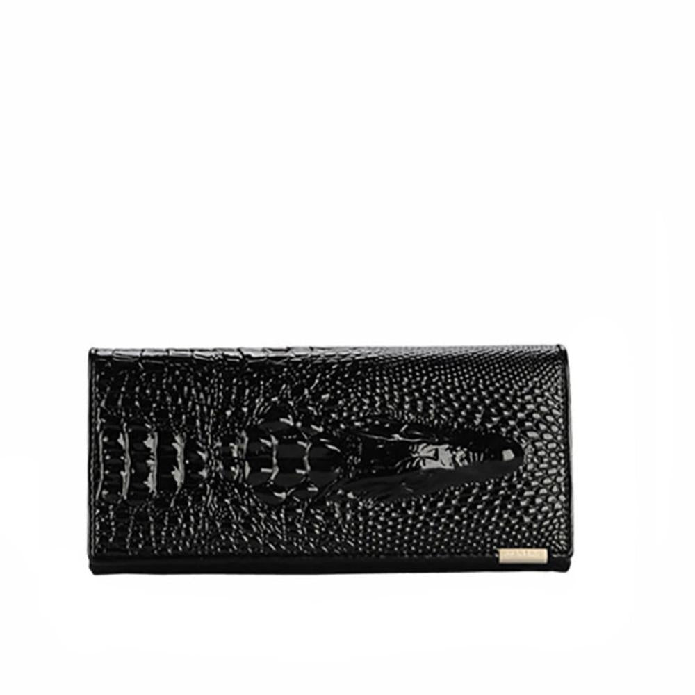 Caroline - Luxury Crocodile Embossed Leather Wallet for Women