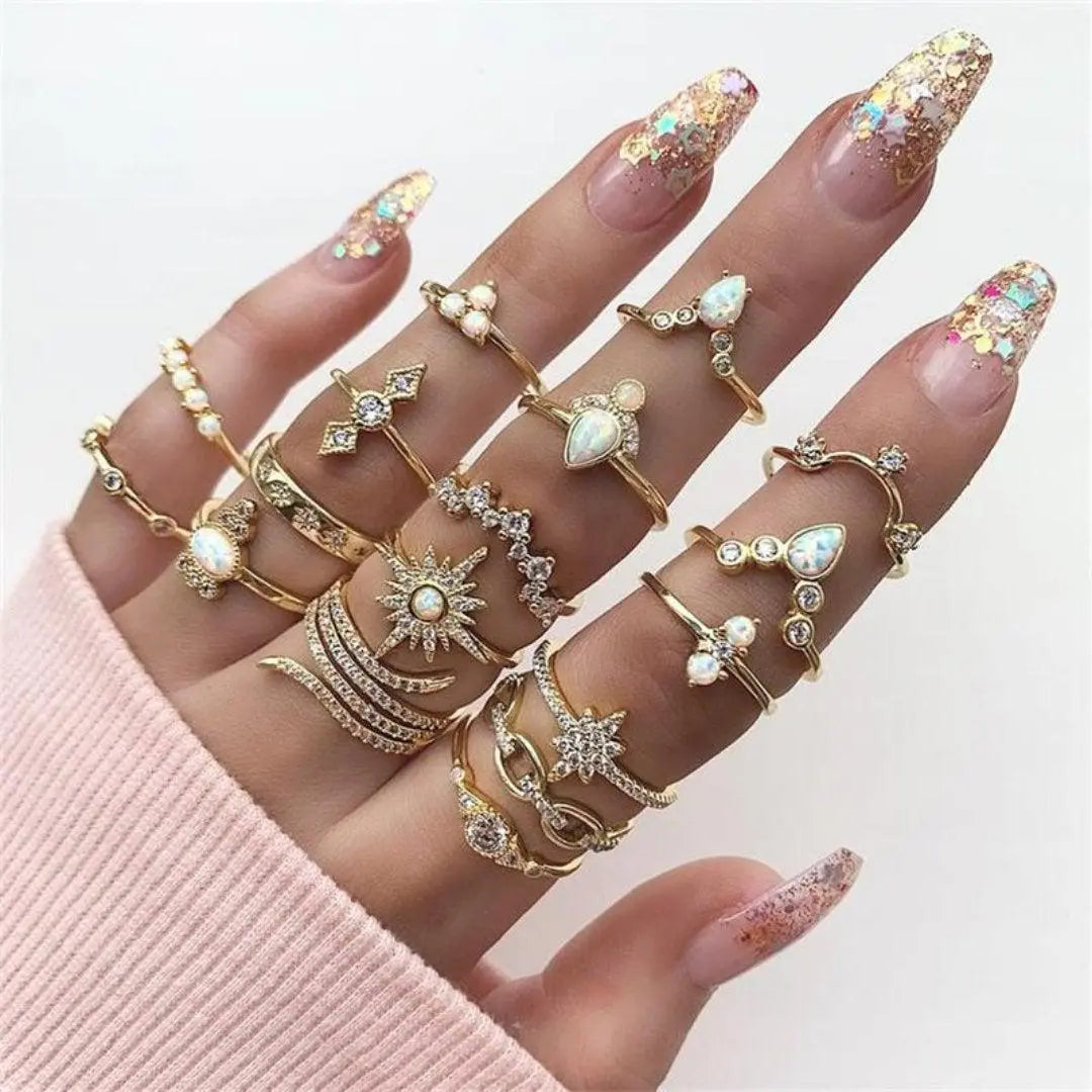 Unique package containing 8 to 12 rings