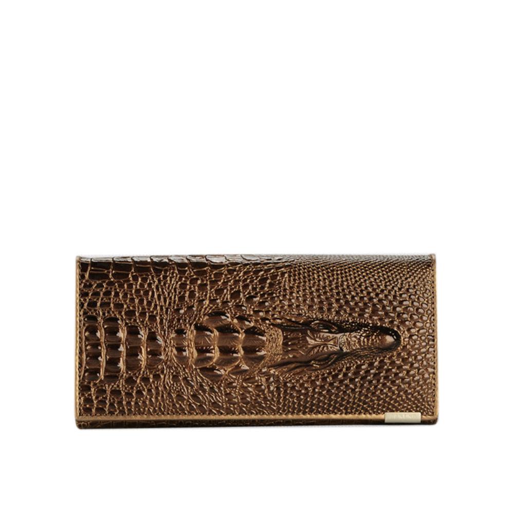 Caroline - Luxury Crocodile Embossed Leather Wallet for Women
