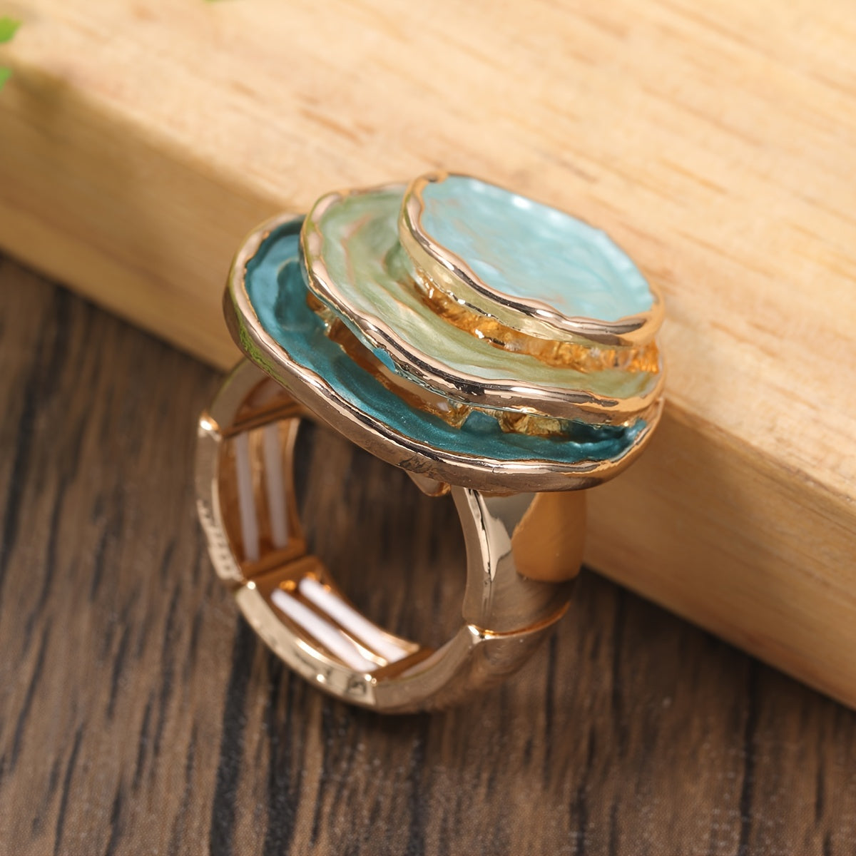 Bohemian Triple Layered Enamel Ring