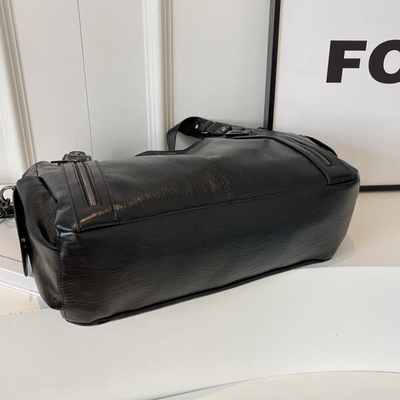 Oma - Large Capacity Double Zip Shoulder Bag