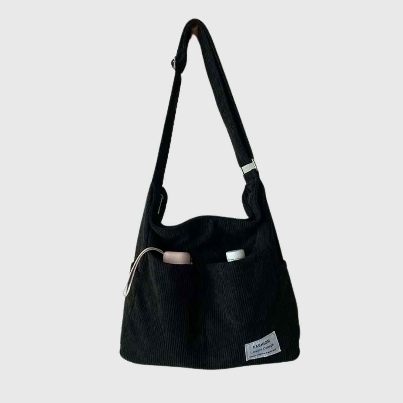 Alina - Corduroy Multi-Pocket Shoulder Bag