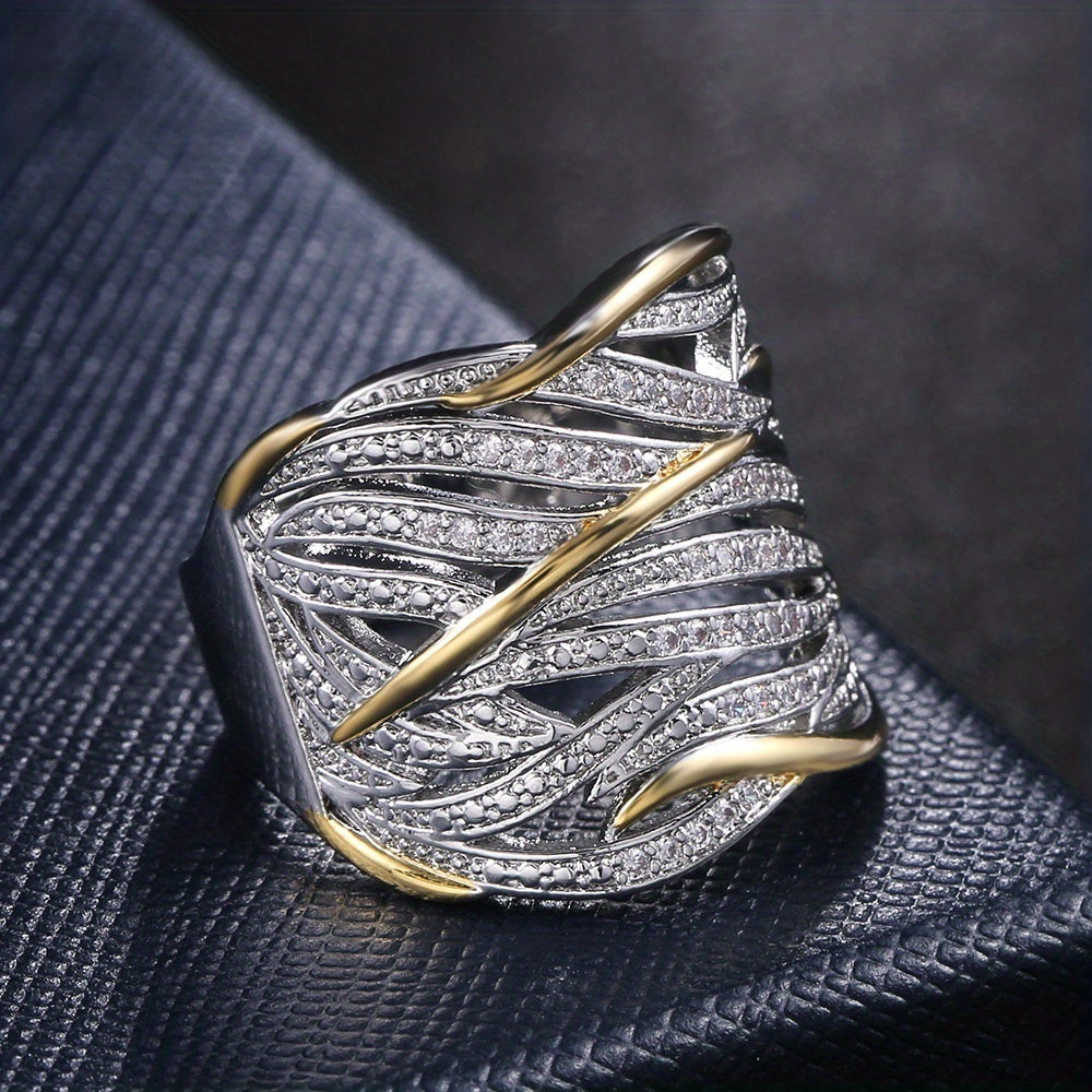 Elegant multi-layered ring