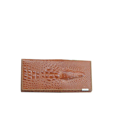 Caroline - Luxury Crocodile Embossed Leather Wallet for Women