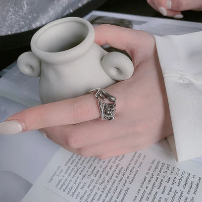 خاتم قطط (قابل للتعديل)