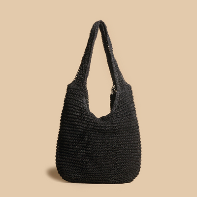 Valeria - Shoulder bag made of woven rattan straw 