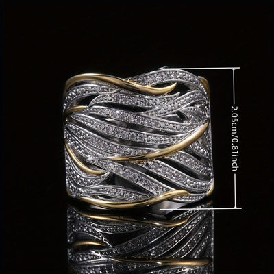 Elegant multi-layered ring