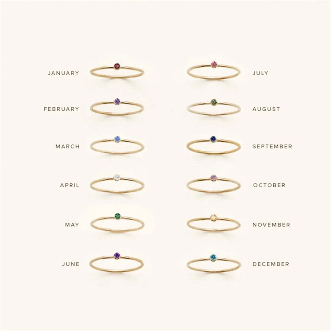 خاتم أميليا من الأحجار الكريمة