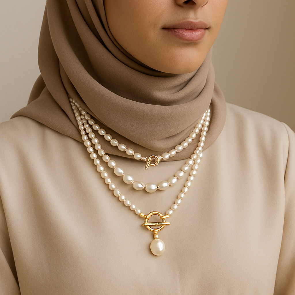 elegant pearl necklace
