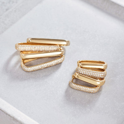 Iconic Pavey Earrings | Gold