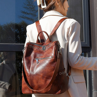 Natalia - Stylish Vintage Versatile Backpack for Women