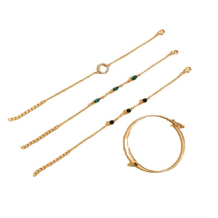 طقم أساور أوراق الأثير