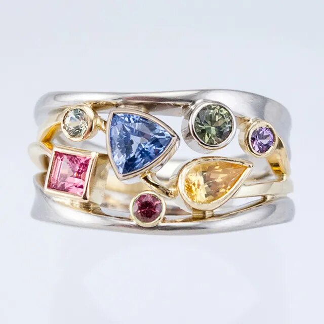 antique zirconia ring 