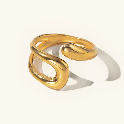 خاتم برنيك المفتوح من الذهب