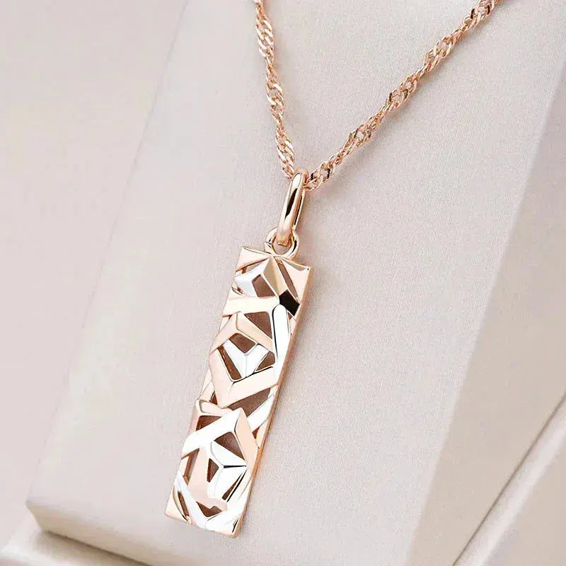 Elegant silver and gold necklace