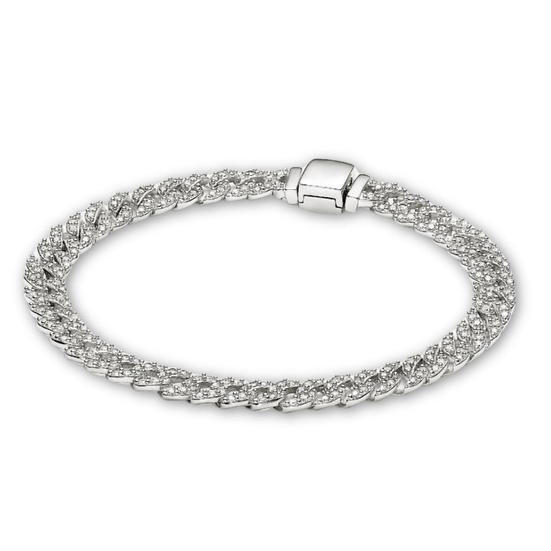 Studded Cuban Bracelet | Gold