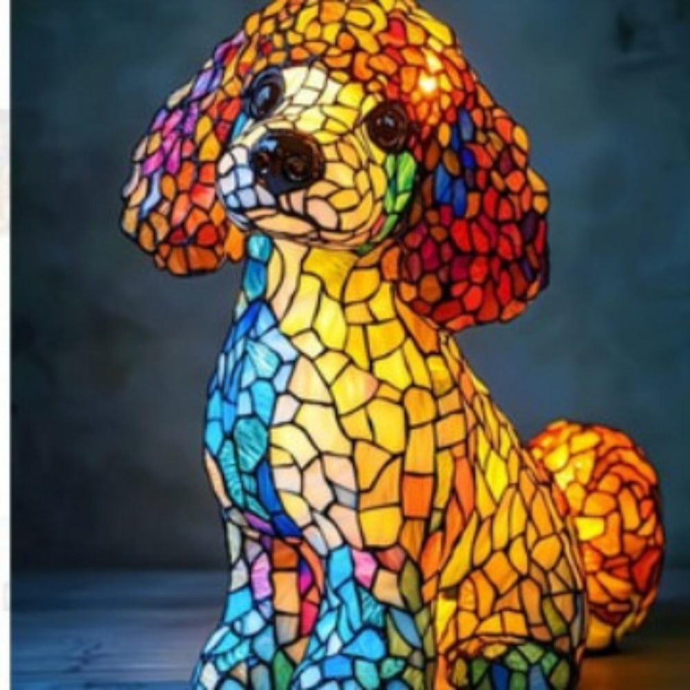 The elegant poodle lamp