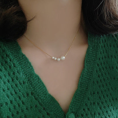 Yvette - Classic Pearl Necklace 