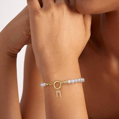 Auden Letter Klee Bracelet | Gold