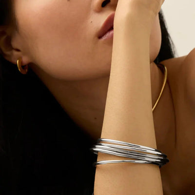 مجموعة أساور شانون الذهبية