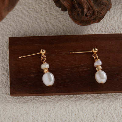 Lyri - Pearl Drop Earrings