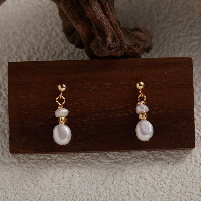 Lyri - Pearl Drop Earrings