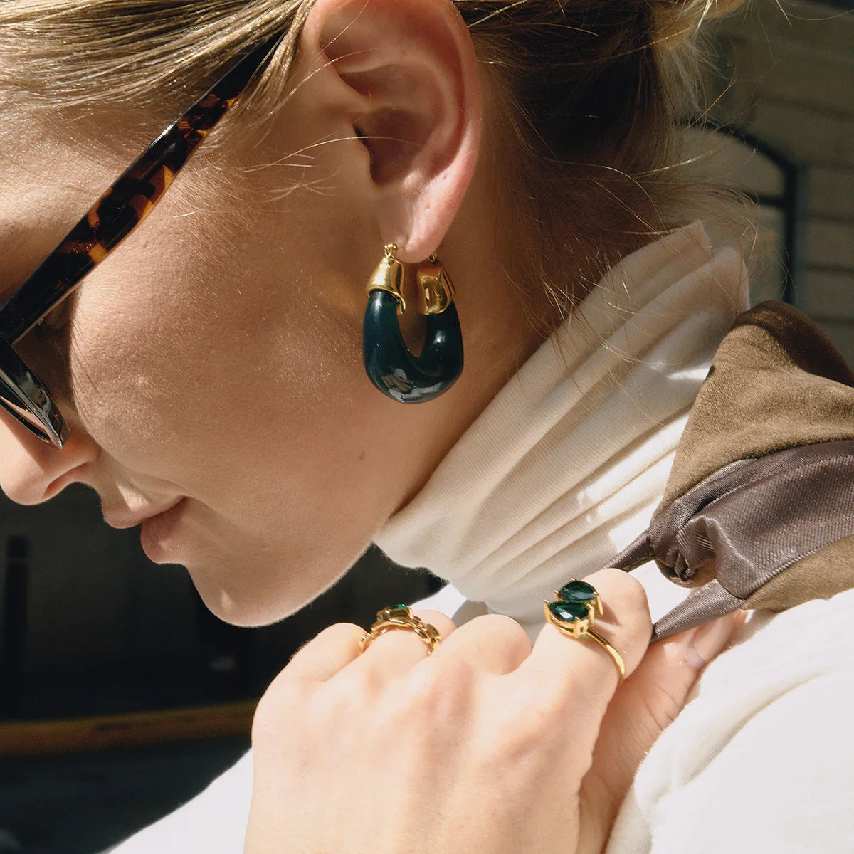 خواتم لايتون السميكة المطلية بالمينا