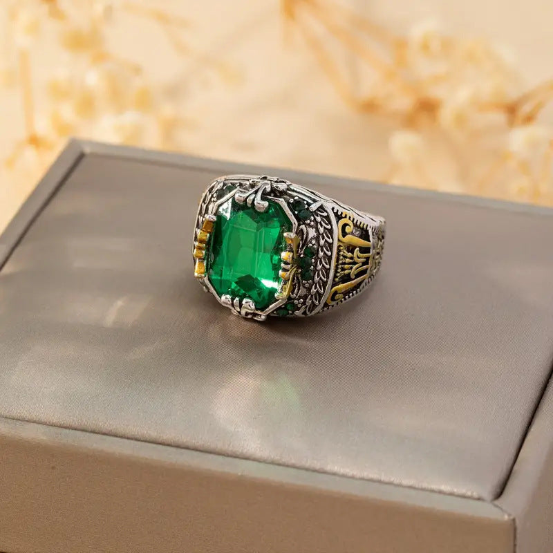 Clara Emerin Ring | Mixed Gold