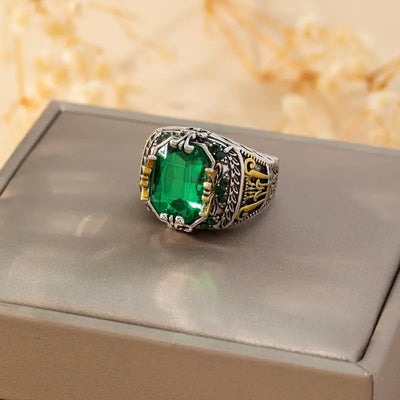 Clara Emerin Ring | Mixed Gold