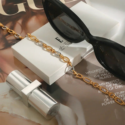 سوار أديدسون بتصميم ذهبي ثنائي اللون