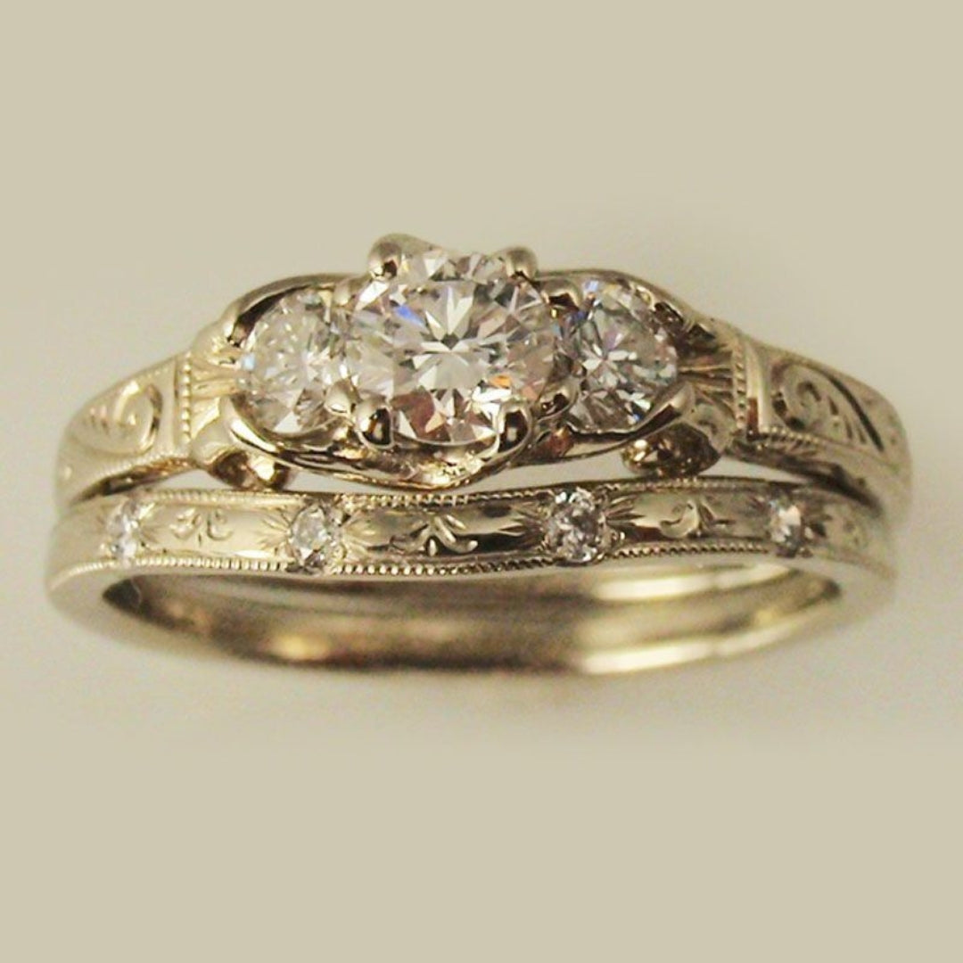 Shiny Gold Plated Layered Ring