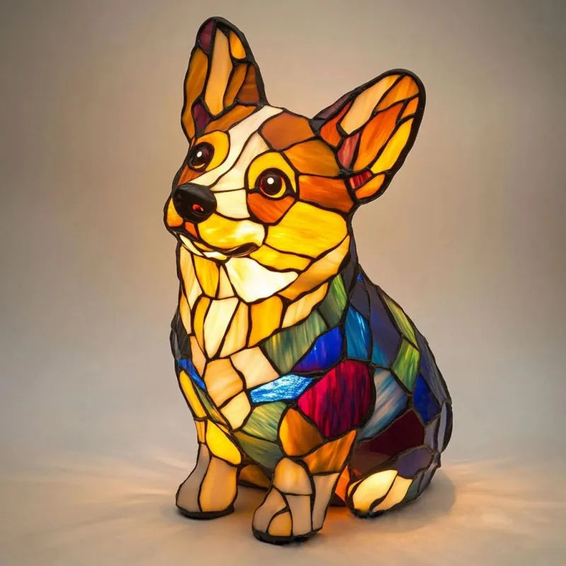 Corgi Dog Shiny Light Bulb