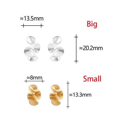 أقراط زهور من الفضة الإسترلينية مع طلاء ذهب عيار 18