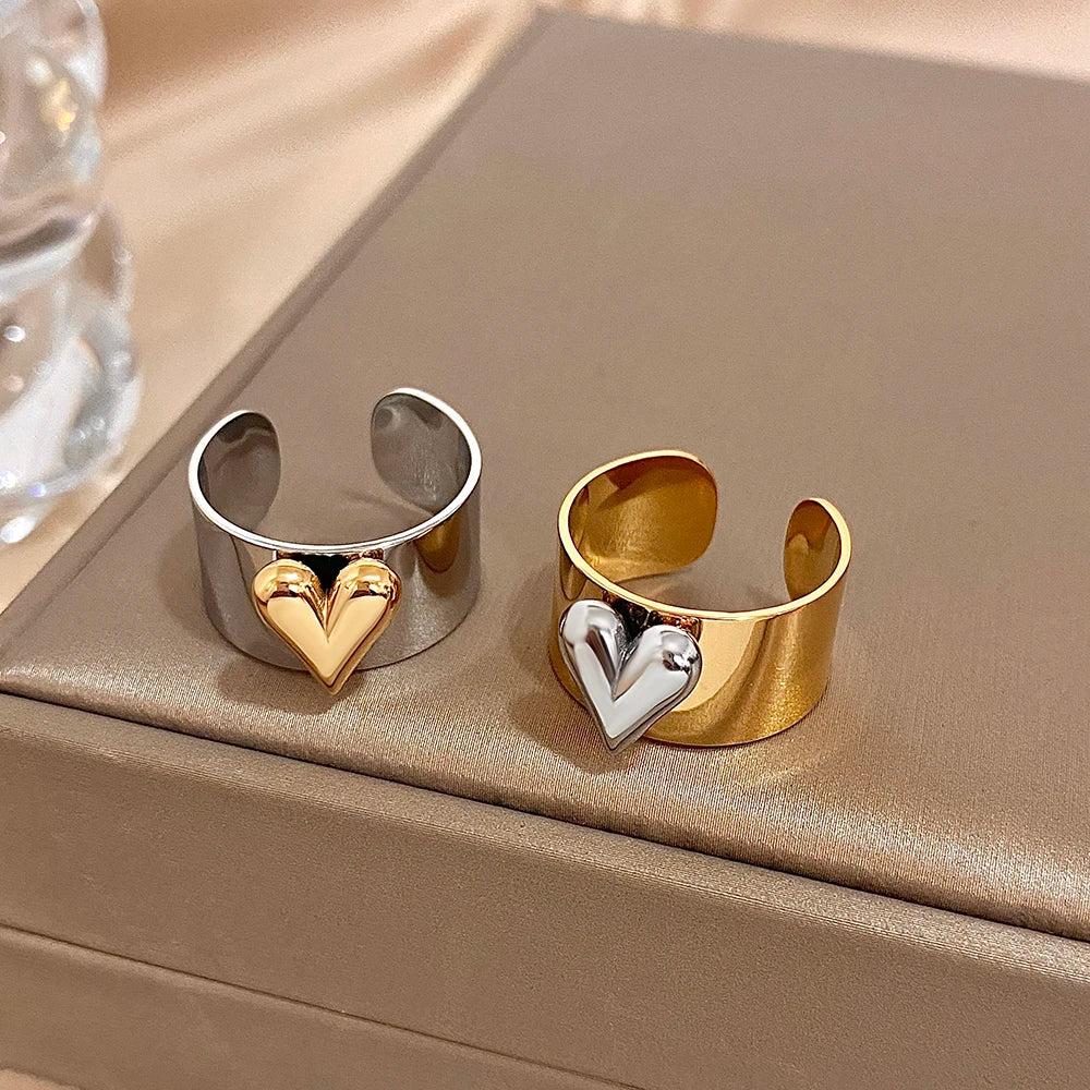 خاتم قلب قابل للتعديل