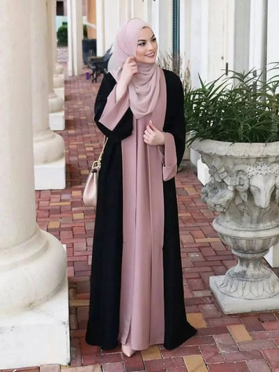 عباية مفتوحة بلونين للنساء