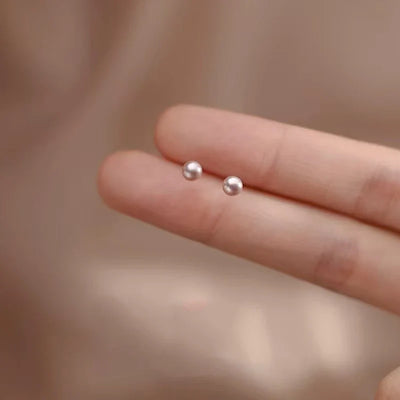 أقراط لؤلؤة المياه العذبة من الذهب عيار 14 قيراط أنيقة