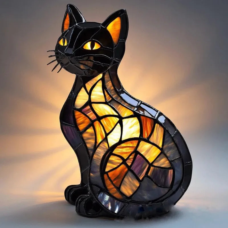 Cats Midnight Sparkling Lamp