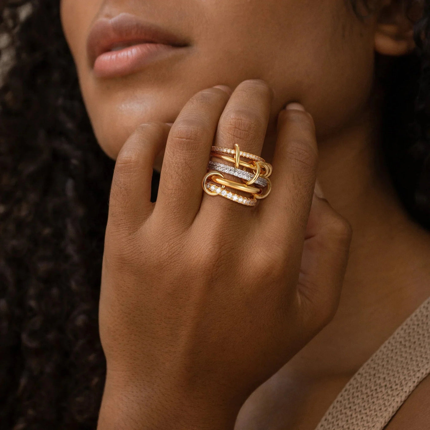 خاتم بليز الماسي المكدس