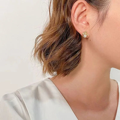 أقراط نحاسية على شكل نحلة من الفضة الإسترلينية