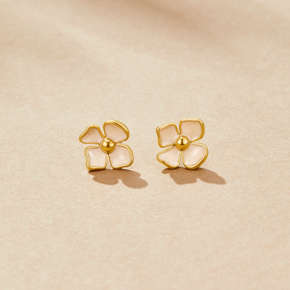blooming flower earrings