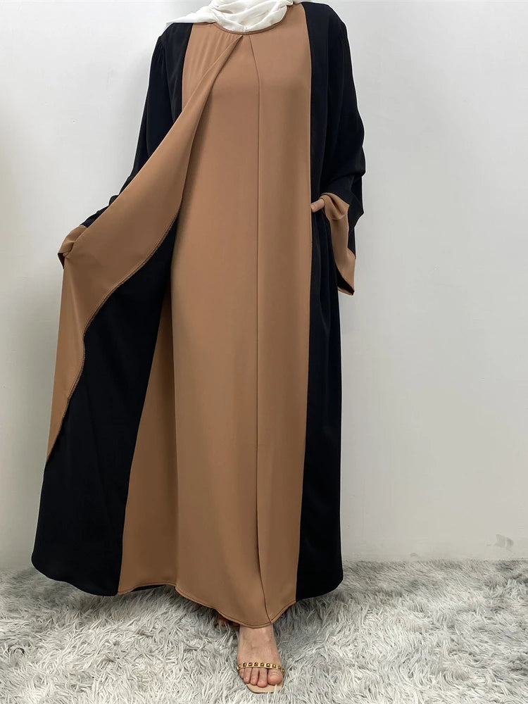 عباية مفتوحة بلونين للنساء