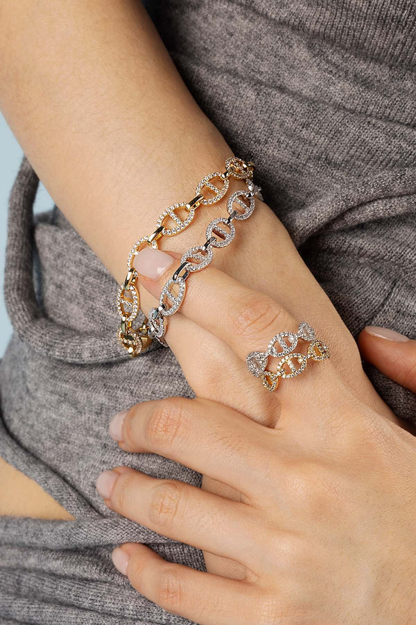Marina Island Bracelet | White Gold