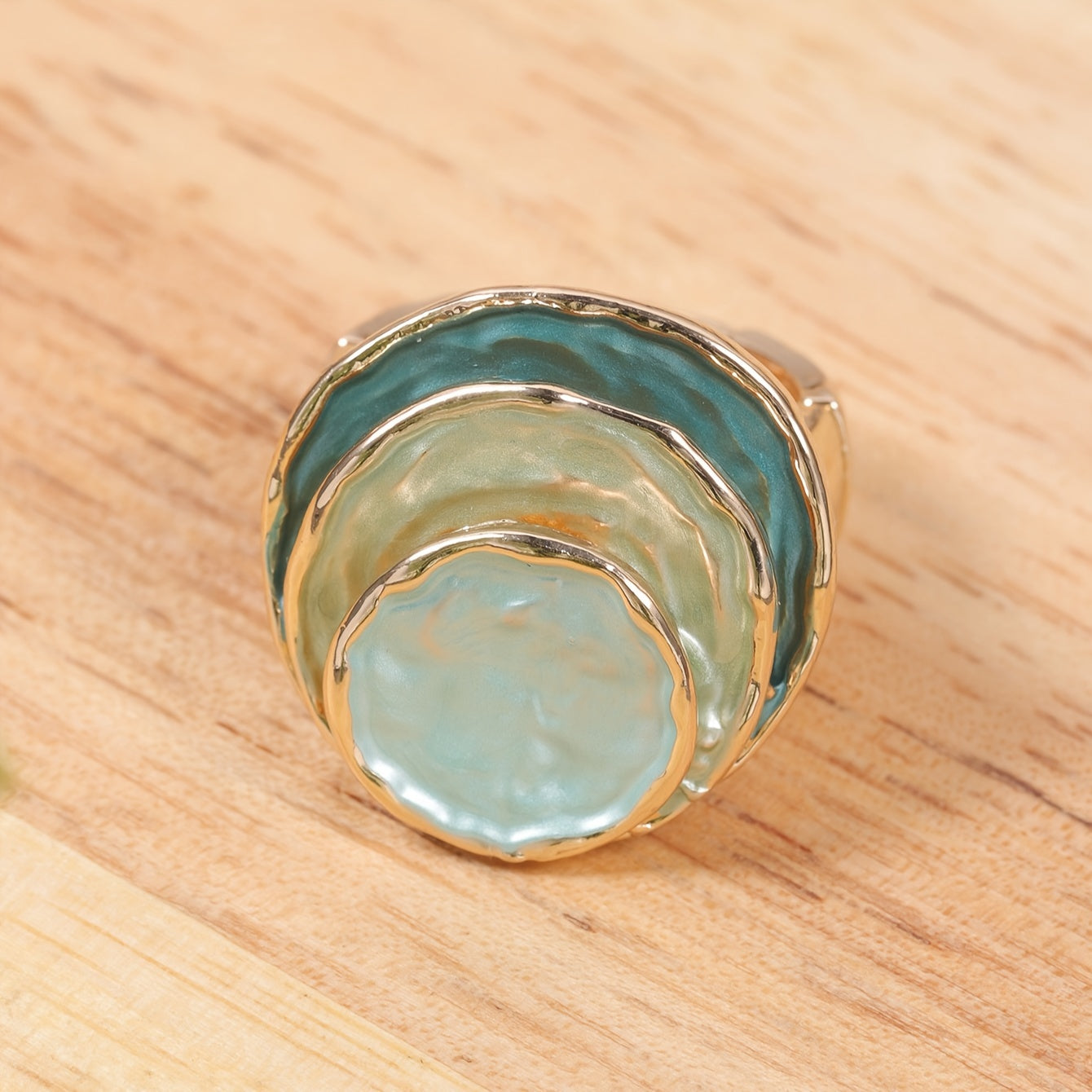 Bohemian Triple Layered Enamel Ring