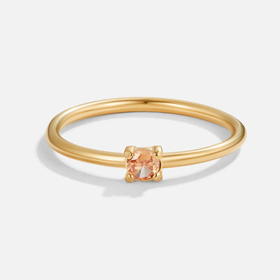 gold rings with birthstone